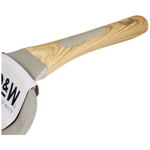 D&W Deane and White Cookware 11in Nonstick Skillet Frying Pan Greige Speckled - Picture 9 of 15